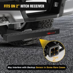 Nilight Car Rear Bumper Receiver Trailer Tow Hitch Step Bar Pedal for Pickup Truck SUV Bumper Guard Protector Exterior Access