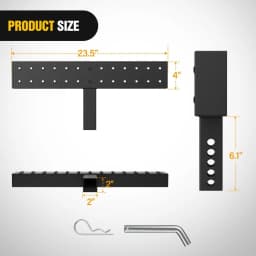 Nilight Car Rear Bumper Receiver Trailer Tow Hitch Step Bar Pedal for Pickup Truck SUV Bumper Guard Protector Exterior Access