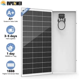 RVPOZWER 200W/400W/800W Rigid Solar Panels 18BB N-Type Mono Cells High Efficiency PV Power for Home RV Charge Outdoor Off-Grid