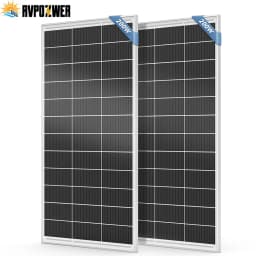 RVPOZWER 200W/400W/800W Rigid Solar Panels 18BB N-Type Mono Cells High Efficiency PV Power for Home RV Charge Outdoor Off-Grid
