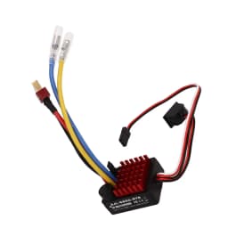 60A Waterproof Brushed ESC Electronic Speed Controller 2-3S LiPo Waterproof BEC for 1/10 RC Car Boat Rock Crawler Upgrade Parts
