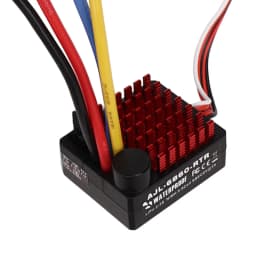 60A Waterproof Brushed ESC Electronic Speed Controller 2-3S LiPo Waterproof BEC for 1/10 RC Car Boat Rock Crawler Upgrade Parts