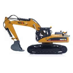 US Stock HUINA New Upgrade 580 1/14 Metal Excavator RC Engineering Vehicles Electric Model Toys Ball Grabber Shear Claw Sound Lights Remote Control Cars Toys