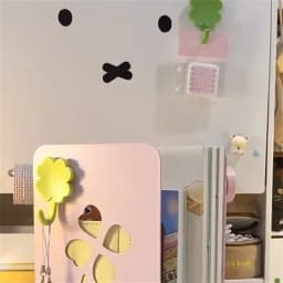 4pcsSet Four-leaf Clover Self-adhesive Hook Punch-free Wall Storage Hook for Study Dormitory Storage Supplies Student Stationery