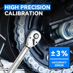 GOYOJO 1/2 inch Drive Click Torque Wrench Set, 14.75-155 Ft-lbs/20-210 N.m with Dual Range Scales, High 3% Precision for Automotive, Towing, DIY, and Exhaust System Maintenance