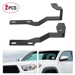 Nilight Ditch Light Brackets Auxiliary Offroad Work LED Pod A-Pillar Hood Mounts on 2nd Gen Tacoma 2005 2006 2007 2008 2009 2010 2011 2012 2013 2014 2015