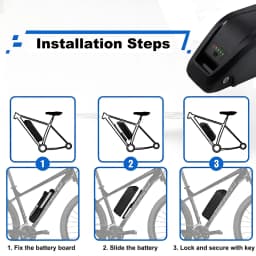 48V 20AH E-Bike Battery Genuine Aleaivy 48V 10Ah/15Ah/20Ah 200W -1500W Electric Bicycle Bike Ebike 18650/21700 Lithium Battery Pack 30A BMS for Bafang BBS02 BBS03 BBSHD Motor With 54.6V 2A Charger, XT60 Connector, USB Port and Base,Ship from United States