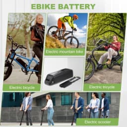 48V 20AH E-Bike Battery Genuine Aleaivy 48V 10Ah/15Ah/20Ah 200W -1500W Electric Bicycle Bike Ebike 18650/21700 Lithium Battery Pack 30A BMS for Bafang BBS02 BBS03 BBSHD Motor With 54.6V 2A Charger, XT60 Connector, USB Port and Base,Ship from United States