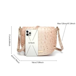Multi-pocket Flap Shoulder Bag Adjustable Soft Strap Lightweight Portable Handbag Large Capacity Storage Design Practical Daily Outdoor Camping Hiking Travel Casual Carry Bag for Women Fashionable Delicate Convenient Daily Essential Outdoor Companion