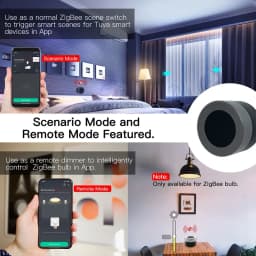 MOES Tuya ZigBee Smart Knob Switch Wireless Rotary Dimmer Scene Button Controller Battery Powered Home Automation Smart Life