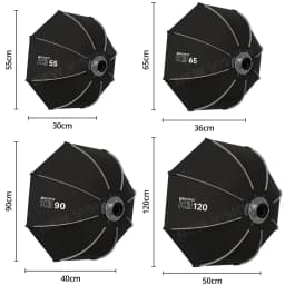 TRIOPO K3 Series 65cm 90cm 55cm 120cm Quick-Setup Octagon Softbox Bowens Mount for Godox Aputure Sokani Studio LED Video Light