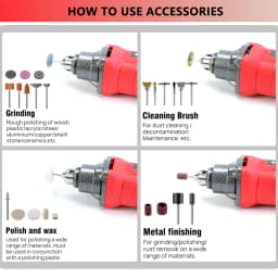 Power Rotary Tool Set Carving Tool Multifunctional Mini Drill Grinder Miniature Electric Drill Versatile Rotary Tool Kit Variable Speed