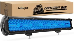 Nilight LED Light Bar 20Inch 420W Yellow Flood Spot Combo Triple Row Driving Lamp Roof Bumper Off Road LED Work Lights Pods for Van Camper Wagon Car Pickup Golf Cart ATV UTV SUV Truck Boat 4x4