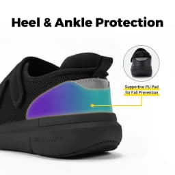 FitVille Diabetic Shoes Men Extra Wide Walking Casual Shoes for Swollen Feet Orthopedic Adjustable with Arch Support Cushioning