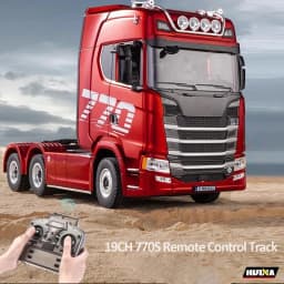 HUINA 770S 1502 1/18 RC Tractor 2.4G 19CH RC Engineering Trailer Truck with Lights and Sound System RC Car Model Toy Gift HUINA 1592 1:14 Scale RC Excavator 22 Channels