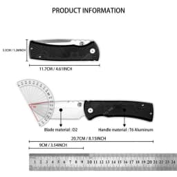 Chaves Knives PT Redencion 229 Model Folding Pocket Knife T6 Aluminium Handle Outdoor Survival EDC Tool Camping Hunting Multifunctional Knives Gift for Men