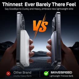 MOVESPEED S10 Magnetic Power Bank 10000mAh Wireless Fast Portable Charge External Battery Powerbank for iPhone 17 16 15 Samsung