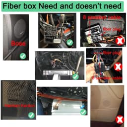 Optical Fiber Decoder Most Box for 2004-2018 Mercedes Benz ML/R/GL/W211/GLS Series and for 2004-2016 Porsche Cayenne 911 Cayenne Paramela