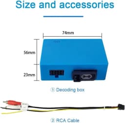 Optical Fiber Decoder Most Box for 2004-2018 Mercedes Benz ML/R/GL/W211/GLS Series and for 2004-2016 Porsche Cayenne 911 Cayenne Paramela