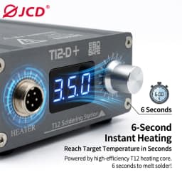 JCD T12-D PLUS Soldering Station For Mobile Phone Motherboard Repair With T12 Tips Soldering Iron Fast Heating Welding Kits