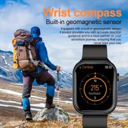 New Full-Touch High-Definition Men'S and Women'S Sports Smartwatch Features Wireless Dialing, Answering Calls, Motion Tracking, Music Control. The Stylish Smartwatch Is Compatible with Android and Iphone