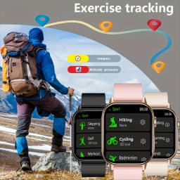 New Full-Touch High-Definition Men'S and Women'S Sports Smartwatch Features Wireless Dialing, Answering Calls, Motion Tracking, Music Control. The Stylish Smartwatch Is Compatible with Android and Iphone