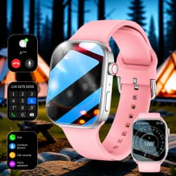 New Full-Touch High-Definition Men'S and Women'S Sports Smartwatch Features Wireless Dialing, Answering Calls, Motion Tracking, Music Control. The Stylish Smartwatch Is Compatible with Android and Iphone