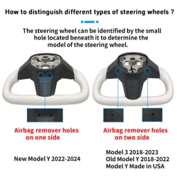 Nappa Leather For Tesla Model 3/Y 2018-2022 and Model Y 2022-2024 Racing Handle Pre-installed Personalized Car Accessories Yoke Steering Wheel