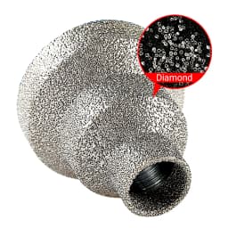 LOZLIN 20/35/50mm Diamond Step Chamfer Drill Bit 5/8-11 Thread For Angle Grinder Tile Porcelain Marble Masonry Hole Enlarging Edge Trimming Tool Accessory