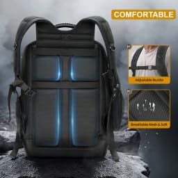 WINHNUT Tool Bag Tool Backpack Heavy Duty Tool Organizer, Molded Bottom, Removable Tool Carrier, Electricians backpack tool bag, Large electrician backpack, Tool backpack, Tool backpack for construction
