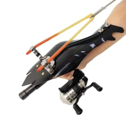 Outdoor slingshot set, precise outdoor jungle hunting catapult, including fishing wheel, ideal kit for outdoor fishing