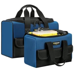 WINHUNT Tool Bag 2-Pack Set | Portable Tool Bag | Wide Mouth Tool Bags for Men and Women | Small Tool Tote | Tool Organizer for Home Repairs,Garage Storage,Professional Work