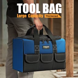 WINHUNT Tool Bag 2-Pack Set | Portable Tool Bag | Wide Mouth Tool Bags for Men and Women | Small Tool Tote | Tool Organizer for Home Repairs,Garage Storage,Professional Work