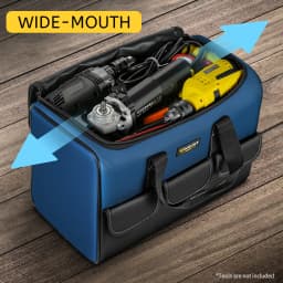 WINHUNT Tool Bag 2-Pack Set | Portable Tool Bag | Wide Mouth Tool Bags for Men and Women | Small Tool Tote | Tool Organizer for Home Repairs,Garage Storage,Professional Work