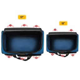 WINHUNT Tool Bag 2-Pack Set | Portable Tool Bag | Wide Mouth Tool Bags for Men and Women | Small Tool Tote | Tool Organizer for Home Repairs,Garage Storage,Professional Work