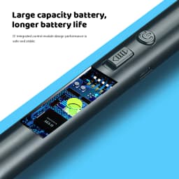 USB Rechargeable Arc Lighter Windproof Flexible Neck Electric Candle Lighter Safety Lock Pulse Igniter for Kitchen Gas Stove Camping Candle BBQ
