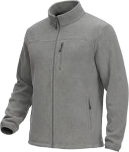Pioneer Camp Fleece Jacket Men Full Zip Polar Lightweight Windproof Casual Soft Warm Outwear Outdoor Coat with Chest Pocket