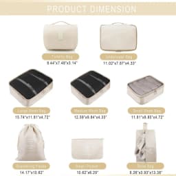 8Pcs/Set Travel Organizer Storage Bags Suitcase Packing Cubes Set Cases Portable Luggage Clothes Shoe Tidy Pouch Folding