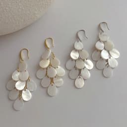 1 Pair Fashion Water Drop Shell Tassel Earrings, High-End Beach Vacation Accessories