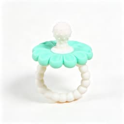 BPA Free Silicone Baby Teether Flower Shape Pacifier Teething Ring Newborn Soothing Chew Toy Infant Grip Molar Sensory Toy