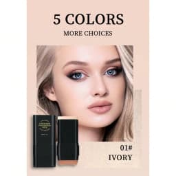 2 In 1 Waterproof ConcealingFoundation Stick ForSweat Resistance, StrongDark Circle Coverage,Natural Makeup Feel,Portable Design,Multi-ColorOptions, PerfectCosmetic Gift Long Lasting Concealer FaceConcealer Concealer Foundation