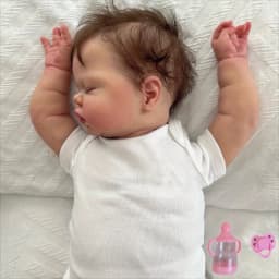 BZDOLL 50CM 20inch Sleeping Fat Reborn Doll, 3D Painted Skin, Vinyl Limbs Cloth Body, Collectible Toy & Kids Birthday Gift