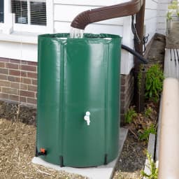 100 Gallon Collapsible Rain Barrel Water Collector, Portable Foldable Rain Water Storage Tank with Spigot for Garden Irrigation