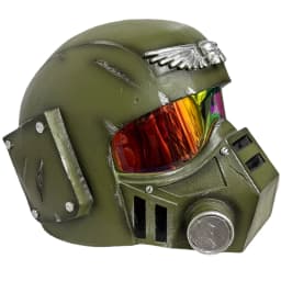 Hammer 40000 Imperial Guard Helmet Full Size Resin Wearable Mask Adult Cosplay Prop for Halloween Masquerade Sci-Fi Game Collection Stage Costume Display Decor Gift