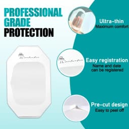 100 Packs Transparent Film Dressing 2.37" x 2.75" Waterproof Bandages for Swimming Showering Post Surgical Shower Tattoo Aftercare Bandage Adhesive Patches