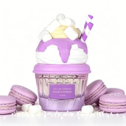 Yara Lattafa Mallow Madness Give Me Gourmand Eau De Parfum Long Lasting Sweet Fluffy Marshmallow Vanilla Dessert Fragrance Women Perfume Cute 3D Marshmallow Cream Cup Bottle Purple Pastel Gourmand Scent Birthday Holiday Gift for Ladies