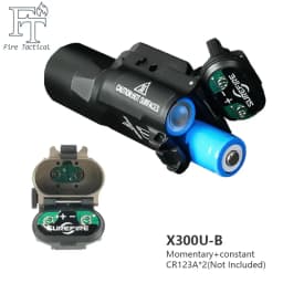 Tactical Metal SF X300U-B X300UB X300 Flashlight 1000LM LED White Light Strobe Hunting Tools Hanging Scout Light Fit 20mm Rail