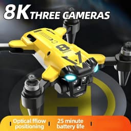 New Quadcopter with Triple Cameras, Optical Flow Positioning, One-Key Return, Brushless Motor, a Top Choice for Holiday Gifts, Drone Adventures, Portable Drone, Modern Drone, Durable Build, Tech Gift Seekers, Hobbyist Pilots 