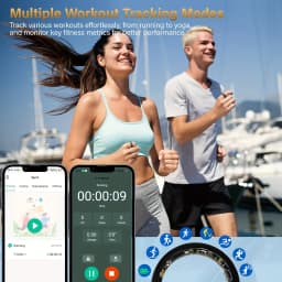 2026 Upgraded Smart Rings for Men Women, Health Monitoring Ring, Fitness Tracker with Sport Mode, Pedometer, Sleep, Step, IP68 Fitness Ring, Outdoor Activity Tracker Ring for Android for IPhone - Gifts for Him/Her