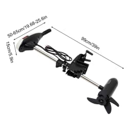 Electric Outboard Motor 66lb Thrust, Electric Trolling Motor for Saltwater, Quiet 50dB Zero Emission, Adjustable Shaft with Tilt, Portable 10kg for Kayak Boat